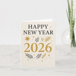 glückliches neues Jahr Feiertagskarte