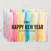 glückliches neues Jahr Feiertagskarte (Vorne/Hinten)