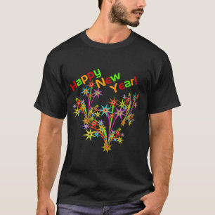 Glückliches neues Jahr-Feuerwerk-T-Shirt T-Shirt