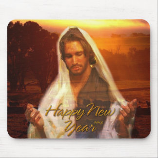Glückliches neues Jahr Jesus Mousepad