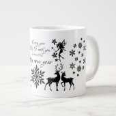 glückliches neues Jahr Jumbo-Tasse (Vorderseite Rechts)
