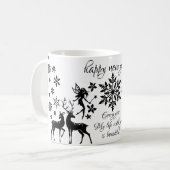 glückliches neues Jahr Kaffeetasse (Vorderseite Links)