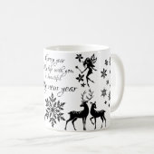 glückliches neues Jahr Kaffeetasse (VorderseiteRechts)