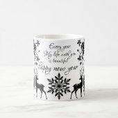 glückliches neues Jahr Kaffeetasse (Mittel)
