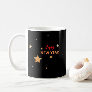 glückliches neues Jahr Kaffeetasse