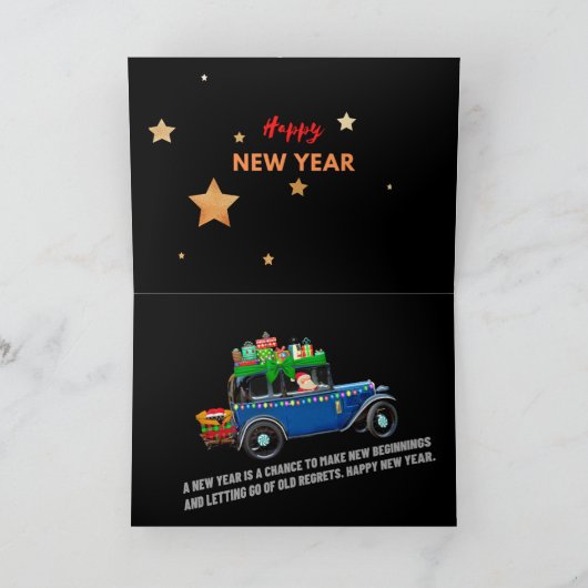 glückliches neues Jahr Karte (Innenseite)