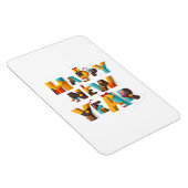 glückliches neues Jahr Magnet (Rechte Seite)