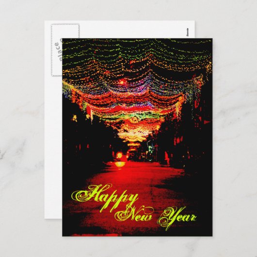 Glückliches neues Jahr - Postkarten (Vorne/Hinten)