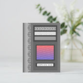 glückliches neues Jahr (Scrapbook) Feiertagspostkarte (Stehend Vorderseite)