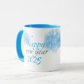 glückliches neues Jahr Tasse (Vorderseite Links)