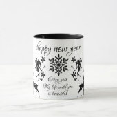 glückliches neues Jahr Tasse (Zentrum)