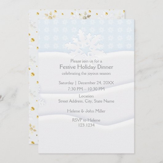 Glückliches neues Jahr-u. Einladung (Vorne/Hinten)