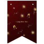 glückliches neues Jahr Wimpelkette (Erste Fahne)