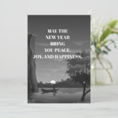 Glückliches neues Jahr wünscht Freudenheft Einladung (Stehend Vorderseite)