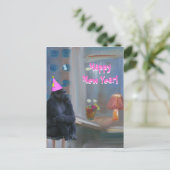GLÜCKLICHES NEUJAHR 2010 FEIERTAGSPOSTKARTE (Stehend Vorderseite)