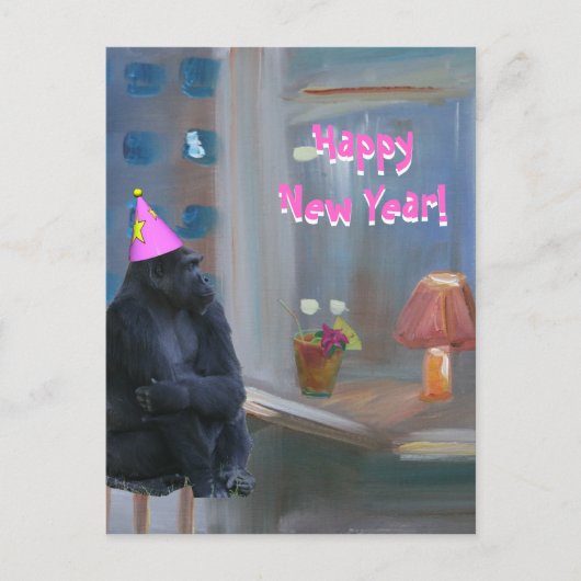 GLÜCKLICHES NEUJAHR 2010 FEIERTAGSPOSTKARTE (Vorderseite)