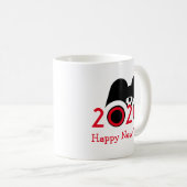 GLÜCKLICHES NEUJAHR 2020 Vision Binoculars individ Kaffeetasse (VorderseiteRechts)