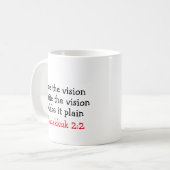 GLÜCKLICHES NEUJAHR 2020 Vision Binoculars individ Kaffeetasse (Vorderseite Links)