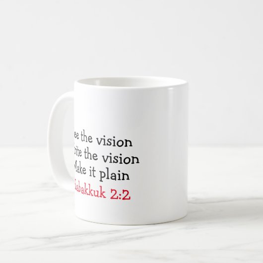 GLÜCKLICHES NEUJAHR 2020 Vision Binoculars individ Kaffeetasse (Vorderseite Links)