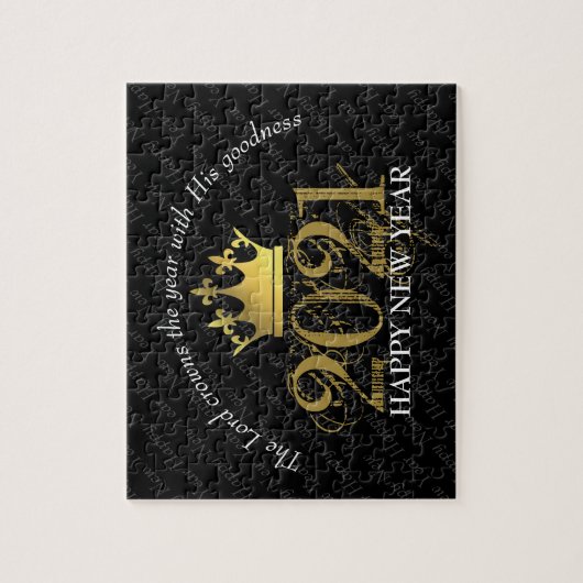 GLÜCKLICHES NEUJAHR | 2021 | Der Herr kront das Ja Puzzle (Vertikal)