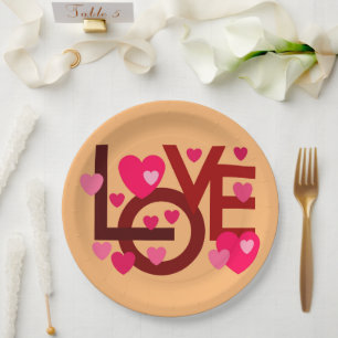 GLÜCKLICHES NEUJAHR 2023, VALENTINE PAPIERPLATTE PAPPTELLER