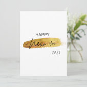 GLÜCKLICHES NEUJAHR 2025 GREETINGS Card Feiertagskarte (Stehend Vorderseite)