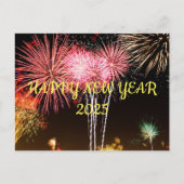 GLÜCKLICHES NEUJAHR 2025 POSTKARTE (Vorderseite)