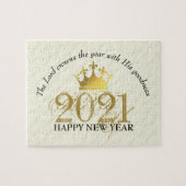 GLÜCKLICHES NEUJAHR | Der Herr kront das Jahr | 20 Puzzle (Horizontal)