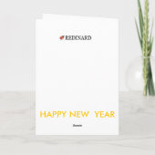 GLÜCKLICHES NEUJAHR FEIERTAGSKARTE (Rückseite)