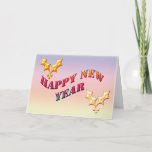 GLÜCKLICHES NEUJAHR FEIERTAGSKARTE