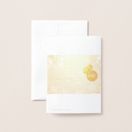 GLÜCKLICHES NEUJAHR FOLIENKARTE (Rückseite mit Umschlag)