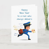*GLÜCKLICHES NEUJAHR* FÜR EINEN MANN, DER IMMER LI KARTE (Vorderseite)
