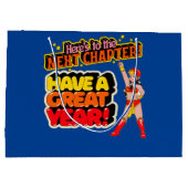 GLÜCKLICHES NEUJAHR GROßE GESCHENKTÜTE (Rückseite)