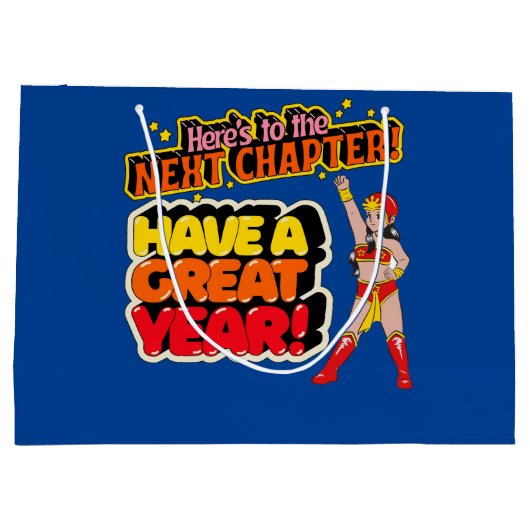 GLÜCKLICHES NEUJAHR GROßE GESCHENKTÜTE (Rückseite)