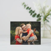 GLÜCKLICHES NEUJAHR | Grußkarte Postkarte (Stehend Vorderseite)