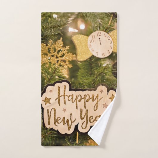 GLÜCKLICHES NEUJAHR HANDTUCH (Handtuch)