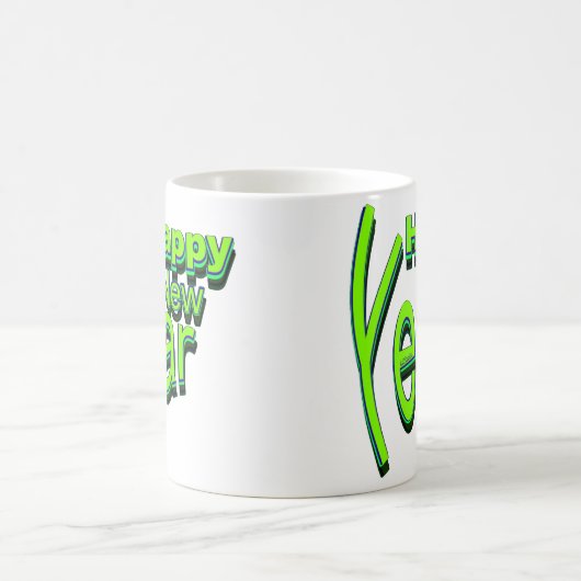 GLÜCKLICHES NEUJAHR KAFFEETASSE (Mittel)