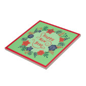 GLÜCKLICHES NEUJAHR KERAMIK TILE FLIESE (Seite)