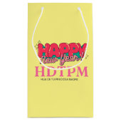 GLÜCKLICHES NEUJAHR KLEINE GESCHENKTÜTE (Rückseite)