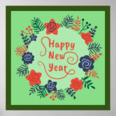 GLÜCKLICHES NEUJAHR POSTER (Vorne)