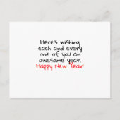 GLÜCKLICHES NEUJAHR POSTKARTE (Vorderseite)