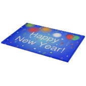 GLÜCKLICHES NEUJAHR SCHNEIDEBRETT (Ecke)