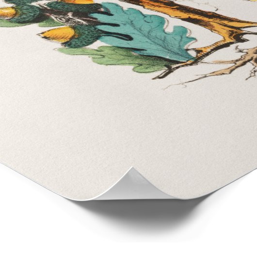 GLÜCKLICHES NEUJAHR VINTAGES DESIGN POSTER (Ecke)