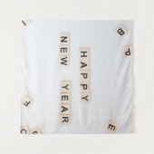 GLÜCKLICHES NEUJAHR WANDTEPPICH (Vorderseite (Horizontal))