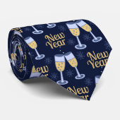 GLÜCKLICHES NEUJAHR & WEINCHRISTMAS CUSTOM MONOGRA KRAWATTE (Gerollt)