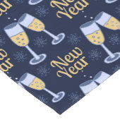 GLÜCKLICHES NEUJAHR & WEINCHRISTMAS CUSTOM MONOGRA KURZER TISCHLÄUFER (Ecke)