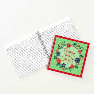 GLÜCKLICHES NEUJAHRESNOTEBOOK NOTIZBLOCK