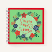 GLÜCKLICHES NEUJAHRESNOTEBOOK NOTIZBLOCK (Vorderseite)