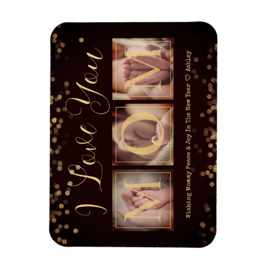 Glückliches Neujahrsgeschenk für Mama Magnet (Vertikal)