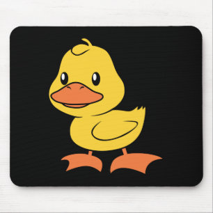 Glückliches niedliches gelbes Entlein Mousepad